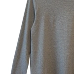 חולצת טי ארוכה – פסים דקים שחור / גרפיט - תותי