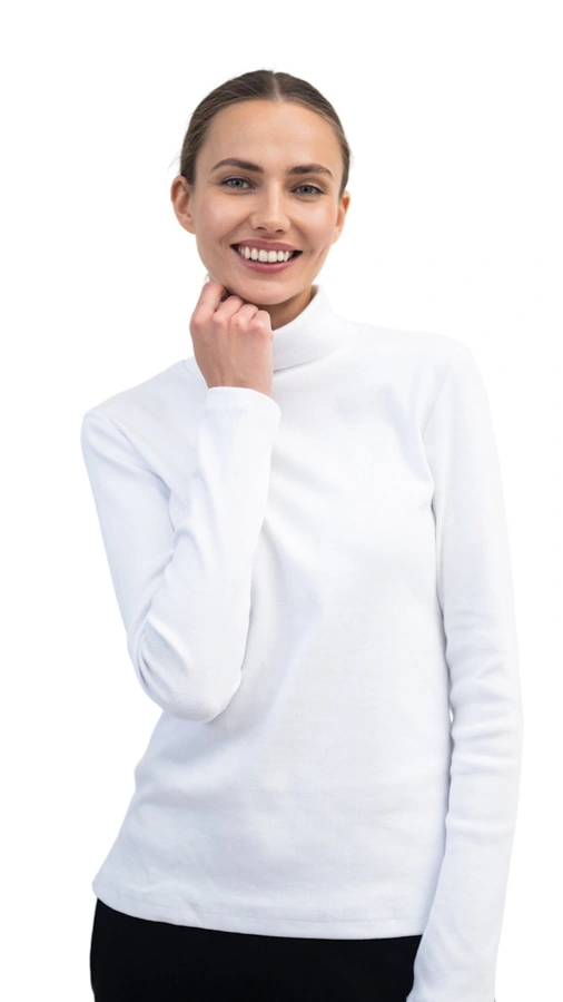 חולצת גולף ריב - לבן - עדי