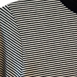 חולצת טי ארוכה – פסים דקים שחור / שחור - תותי