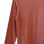 חולצת טי ארוכה – פסים דקים אדום / ירוק - תותי