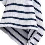 מגבת מטבח - טטרה כותנה אורגנית - פסים נייבי