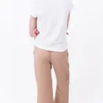 חולצת סריג דמוי פשתן - לבן חם - איב