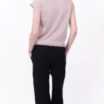 חולצת סריג דמוי פשתן - מוקה - איב