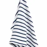 מגבת מטבח - טטרה כותנה אורגנית - פסים נייבי