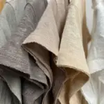 חולצת סריג דמוי פשתן - מפתח וי - ירוק אפור - איה