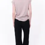 סריג דמוי פשתן - מפתח וי - לאטה - איה