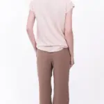 חולצת סריג דמוי פשתן - מפתח וי - פודרה - איה