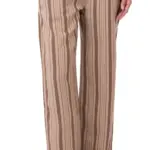 מכנסי כותנה נשפכים – פסים חום – שושי