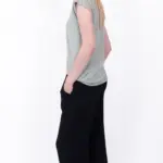 חולצת סריג דמוי פשתן - פיסטוק - איב