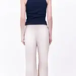 מכנסי פשתן ויסקוזה נשפכים - אבן - שושי