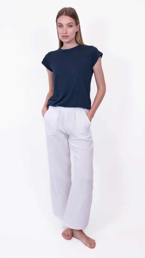 מכנסי טטרה - לבן - שושי