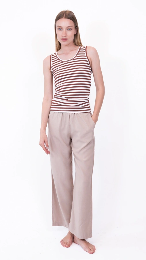 גופיית פסים חמרה - גזרה צרה