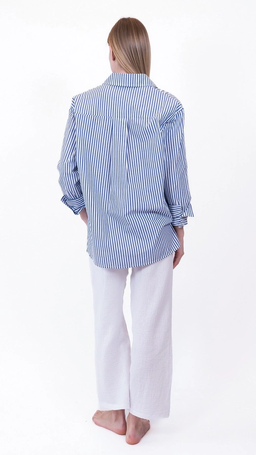 מכופתרת כותנה - פסים רויאל - טומי