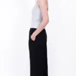 מכנסי פשתן - שחורים - שושי