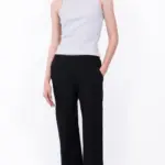 מכנסי פשתן - שחורים - שושי