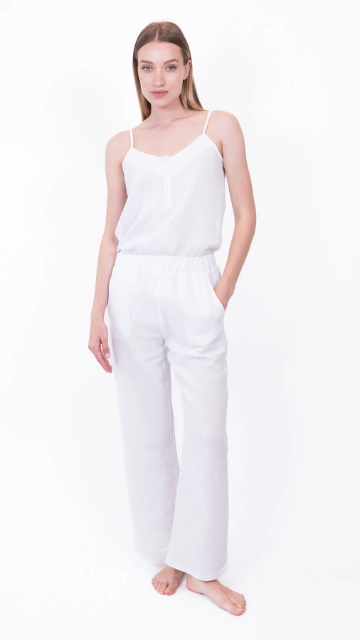 מכנסי טטרה - לבן - שושי