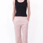 מכנסי פשתן - ורוד מעושן - שושי