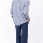 מכופתרת כותנה - פסים נייבי - טומי