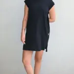 שמלת טוניקה מיני שחורה - שחף