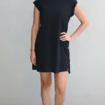 שמלת טוניקה מיני שחורה - שחף