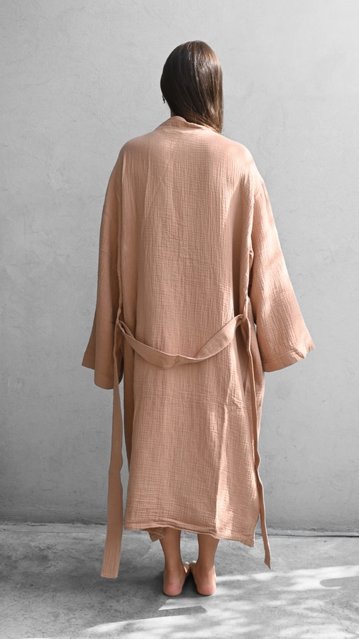 חלוק רחצה יוניסקס - טטרה אורגנית - קפה