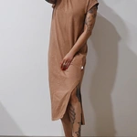 שמלת שחף ארוכה - מוקה