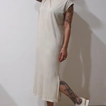 שמלת שחף ארוכה סלאב - אבן