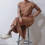 שמלת שחף ארוכה - מוקה