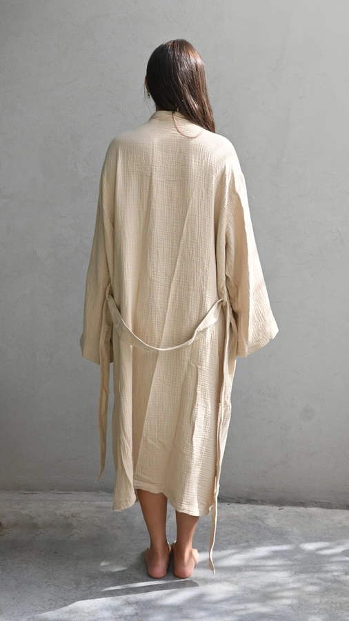 חלוק רחצה יוניסקס - טטרה אורגנית - פשתן