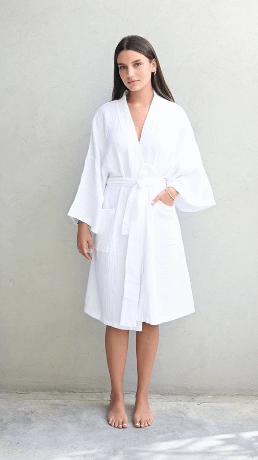 קימונו טטרה - לבן