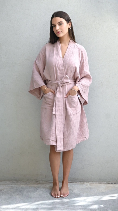 קימונו טטרה - ורוד מעושן