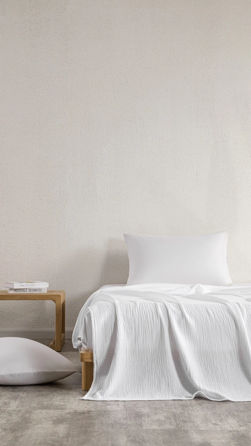 שמיכת קיץ - טטרה - לבן