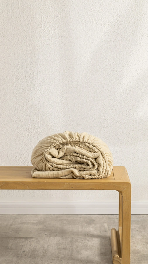 סדין טטרה כותנה אורגנית 100% - פשתן