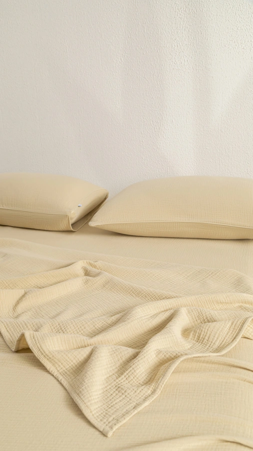 סט סדין + ציפיות - 100% טטרה כותנה אורגנית - פשתן