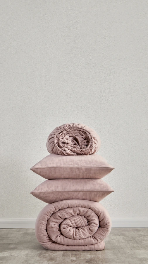 סט מלא טטרה - 100% כותנה - ורוד מעושן