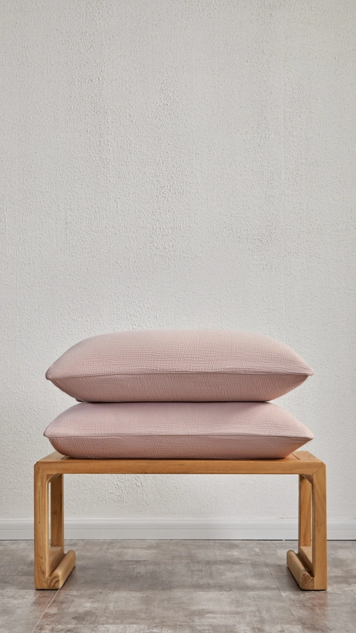 ציפית לכרית - ורוד מעושן