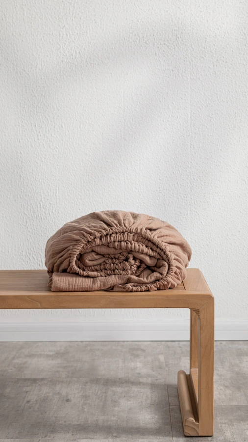 סדין טטרה כותנה אורגנית 100% - קפה