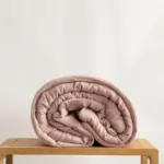 סט ציפה + ציפיות - 100% טטרה כותנה - ורוד מעושן