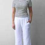 חולצת פסים - נייבי/ירוק - לין