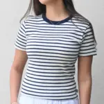 חולצת פסים - נייבי/נייבי - לין