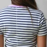 חולצת פסים - נייבי/ורוד - לין