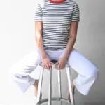 חולצת פסים - נייבי/אדום - לין