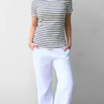חולצת פסים - נייבי/ורוד - לין