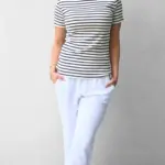 חולצת פסים - נייבי/ורוד - לין