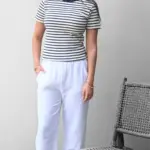 חולצת פסים - נייבי/נייבי - לין