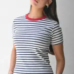 חולצת פסים - נייבי/אדום - לין