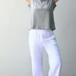 חולצה ללא שרוול - שחף - זית