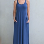 חולצה ללא שרוול - שחף - שקפקף פסים נייבי