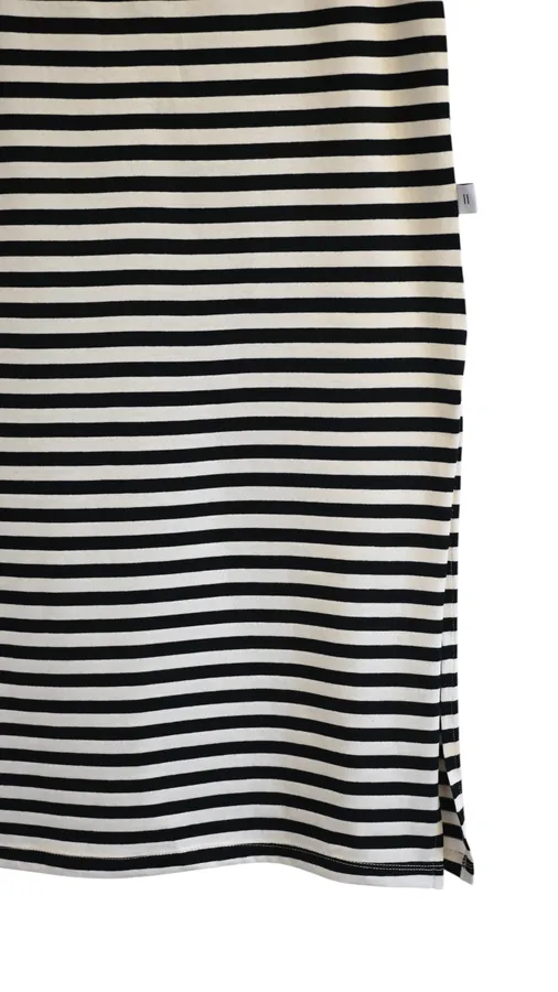 חצאית פסים - לבן/שחור