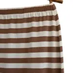 חצאית פסים - שמנת/מוקה